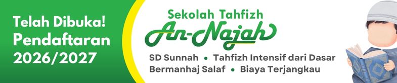 banner pendaftaran sekolah tahfizh an-najah